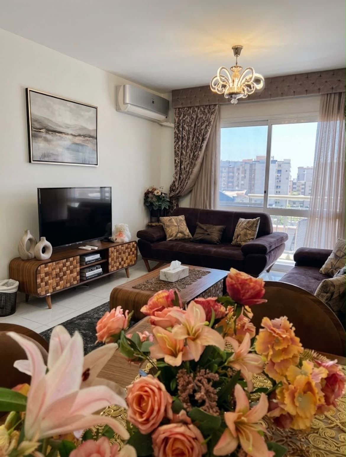 Furnished 3-BR apartment • Madinaty b6